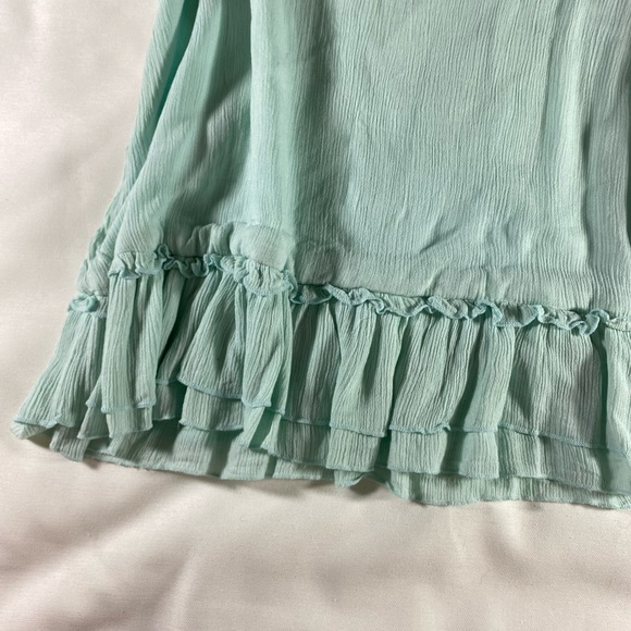 Free People vibe blue flowy blouse M - Picture 3 of 5